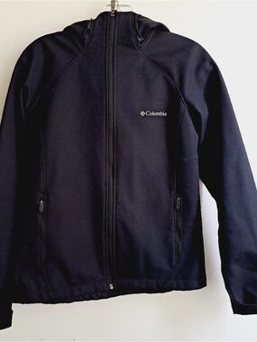 Columbia Black Hooded Jacket - Omni-Shield